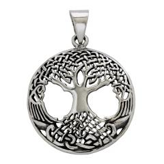 Weltenesche Yggdrasil (Kettenanhänger in Silber)